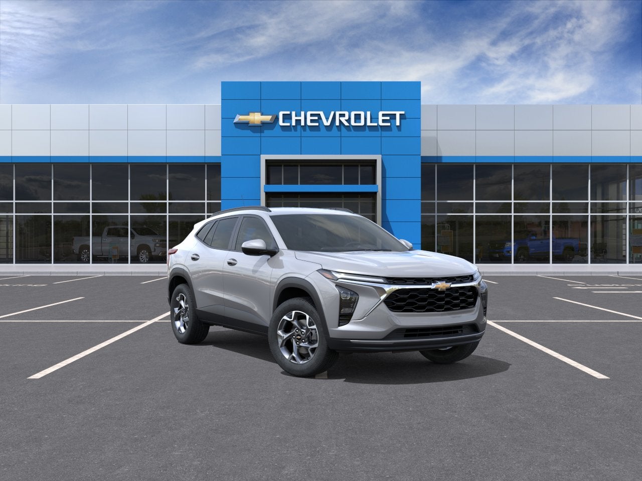 2026 Chevrolet Trax LT in Sterling Gray Metallic — front three-quarter view